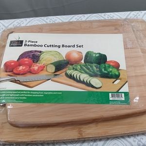 Bamboo Cutting Board Set NWT